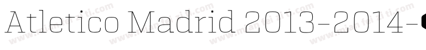 Atletico Madrid 2013-2014字体转换